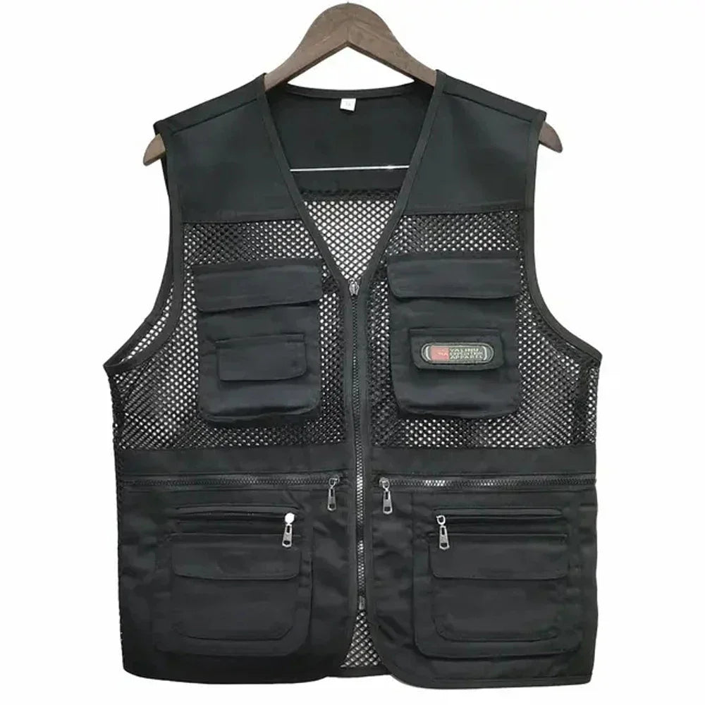 Breathable Mesh Vest With Pockets For Outdoor Enthusiasts