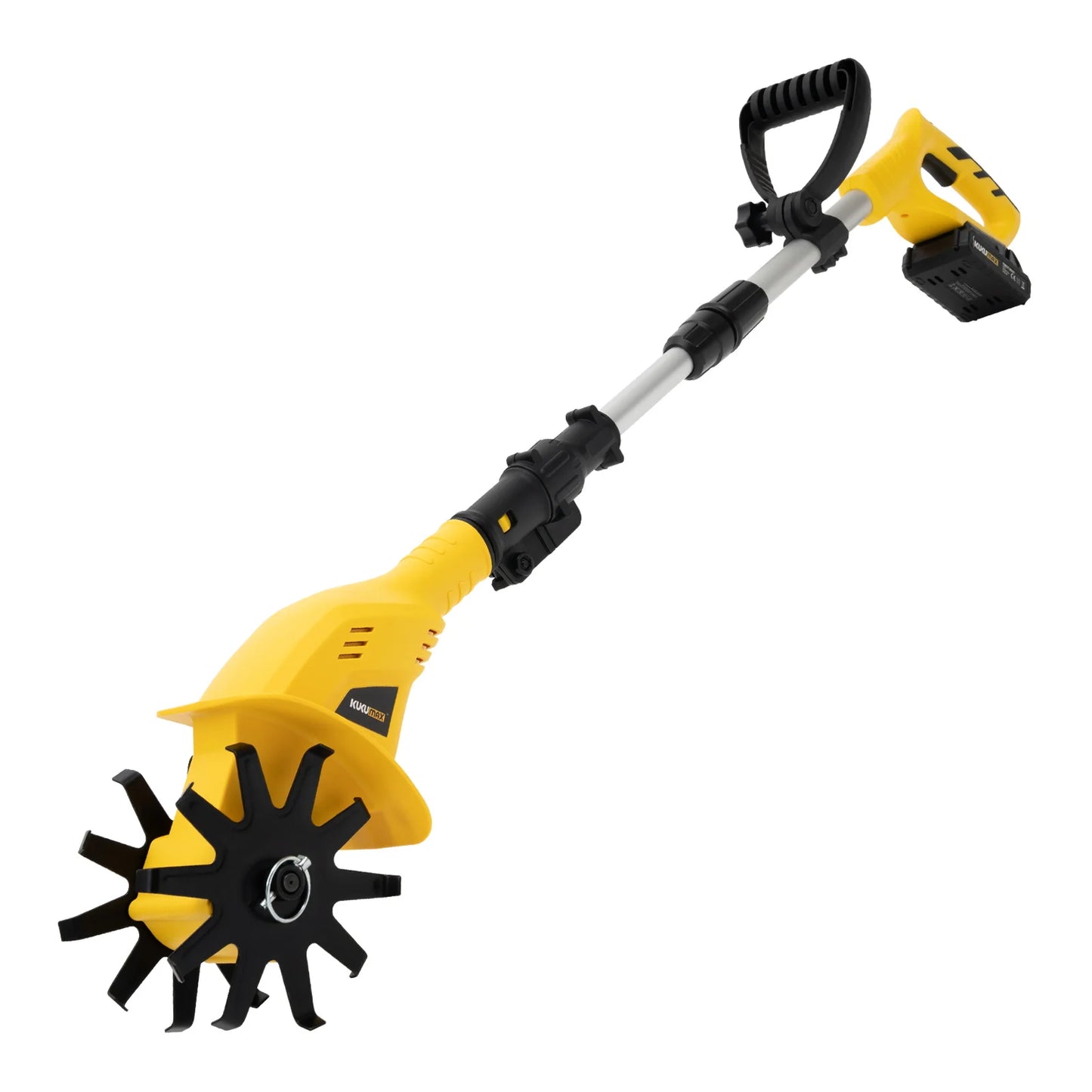 Cordless Garden Tiller Cultivator 20V 250RPM With 2Ah Battery