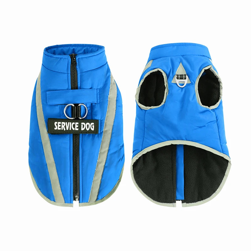 Warm Fleece Waterproof Winter Coat For Dogs
