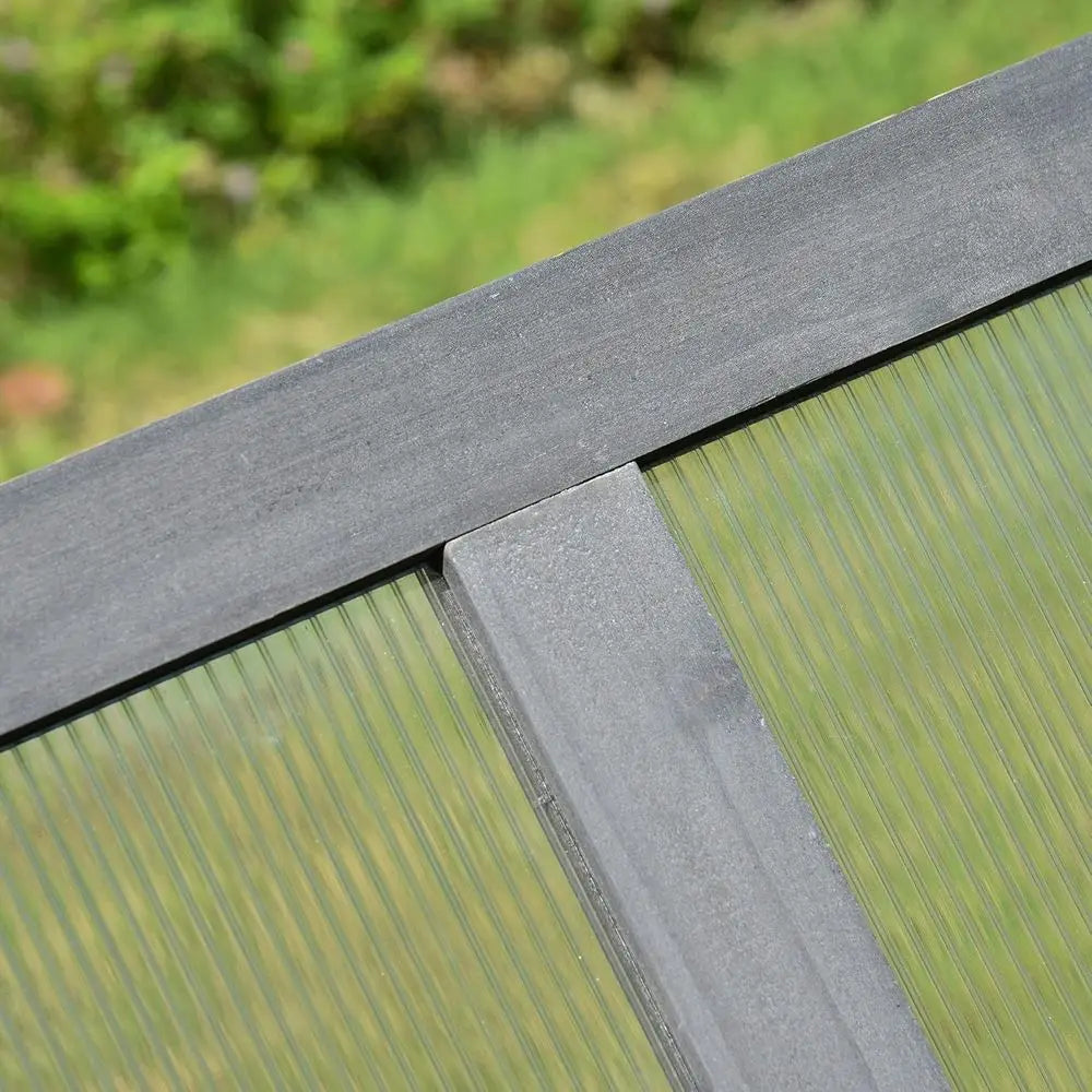 Cold Frame Greenhouse Polycarbonate Solid Wood Outdoor Planter