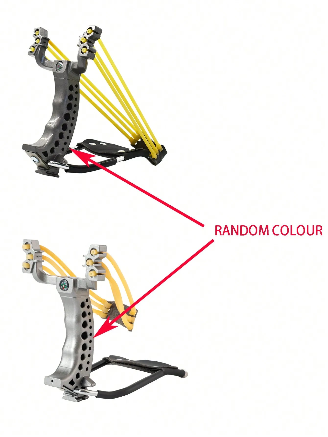 1set High-Power New Type Slingshot With Wrist Guard For Outdoor Hunting, Including Foldable Slingshot And Rubber Band Catapult