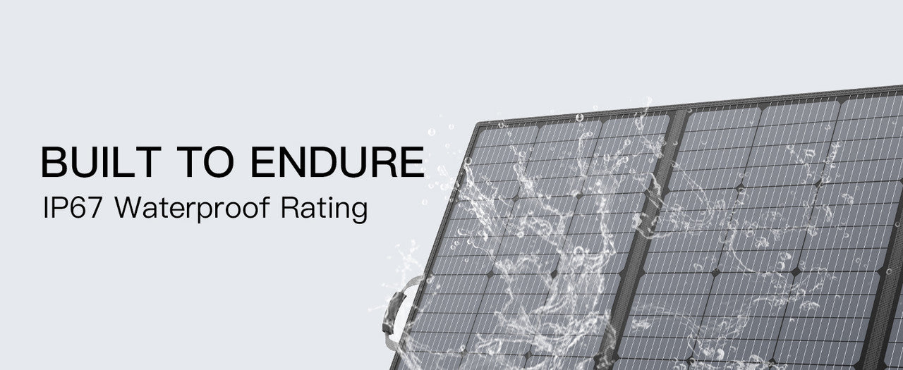 MHPOWOS 110W Foldable Solar Panel Portable Charger for Solar Generator