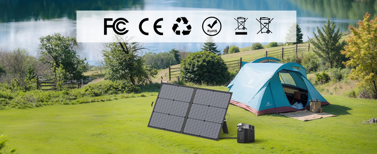 MHPOWOS 110W Foldable Solar Panel Portable Charger for Solar Generator