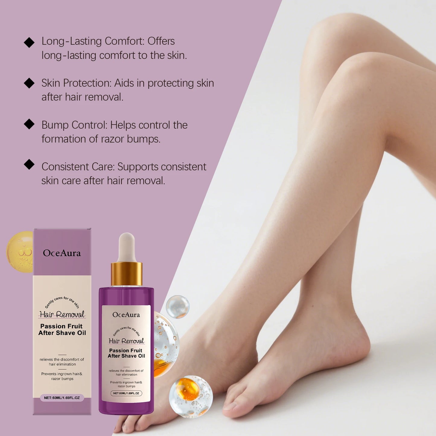 OceAura After Hair Removal Care Essential Oil Serum Nourishing