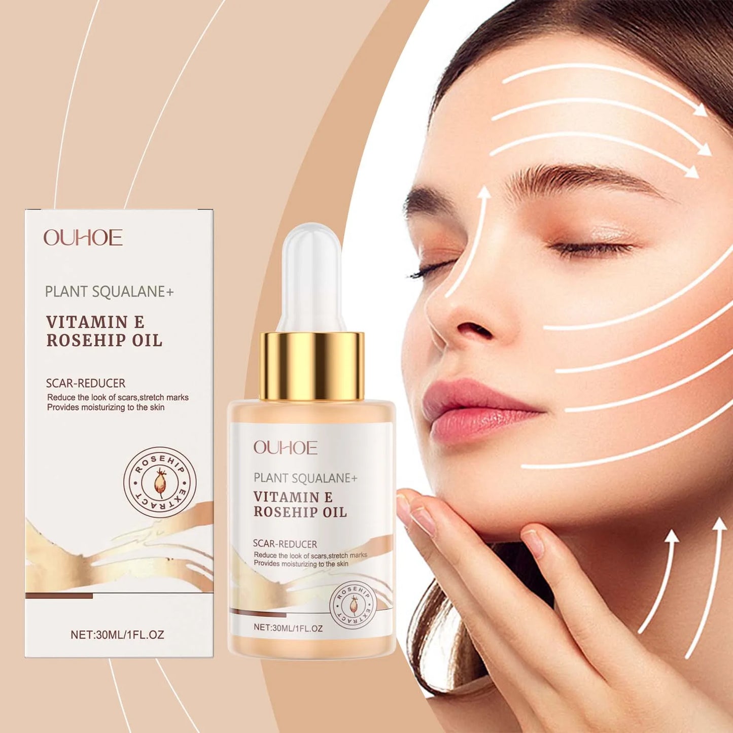 Ouhoe Rosehip Facial Oil For Rejuvenation And Skin Glow