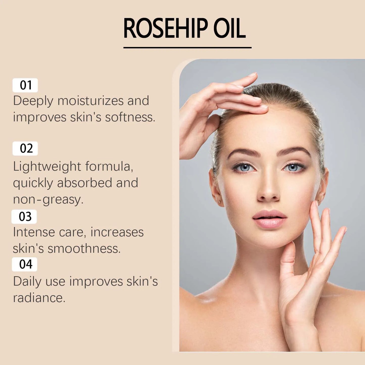 Ouhoe Rosehip Facial Oil For Rejuvenation And Skin Glow