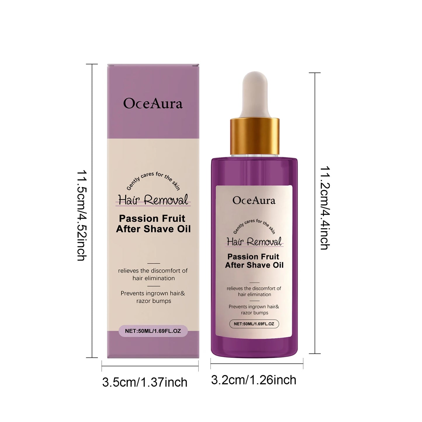 OceAura After Hair Removal Care Essential Oil Serum Nourishing