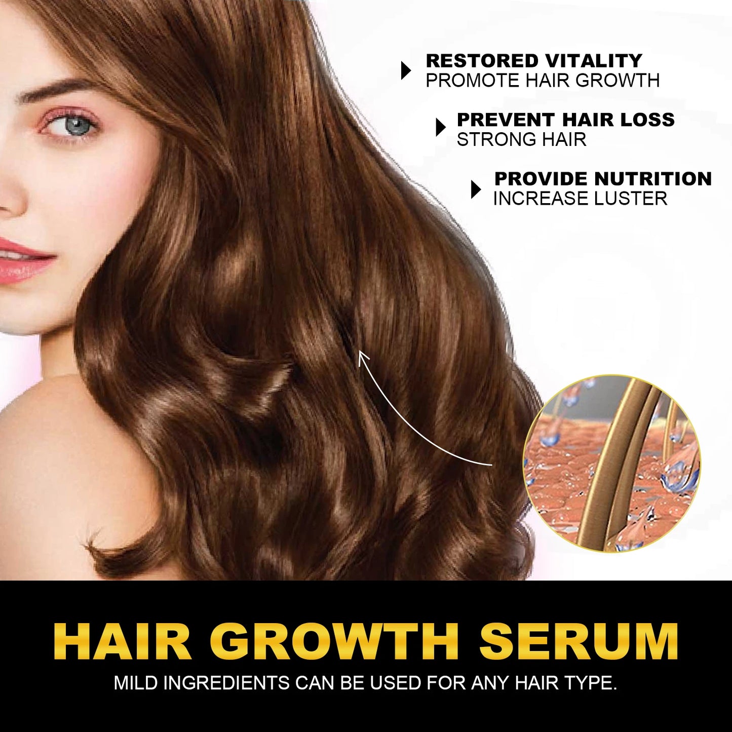 HOEGOA Castor Oil for Hair Thickening and Scalp Nourishment