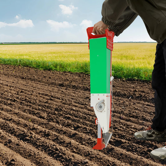 Manual Handheld Fertilizer Seeding Planter With Adjustable Height