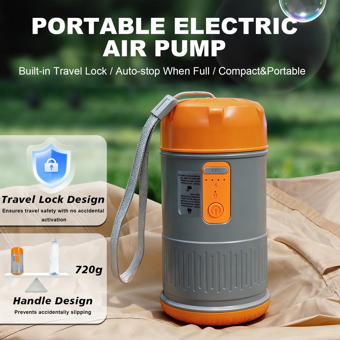 Portable High Pressure Electric Air Pump for Inflatable Tent