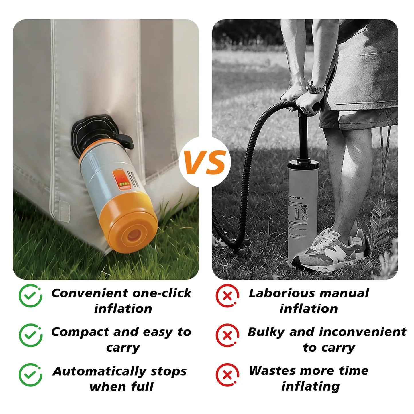 Portable High Pressure Electric Air Pump for Inflatable Tent