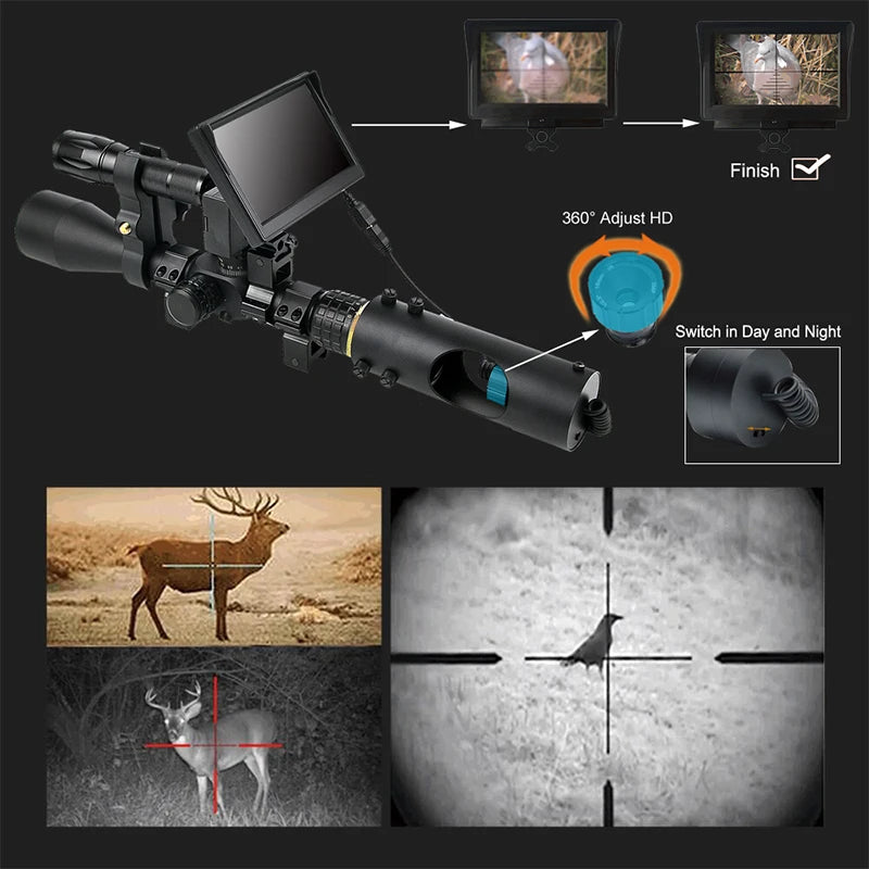 Bestsight Night Vision Riflescope Infrared 850nm Waterproof Hunting Scope