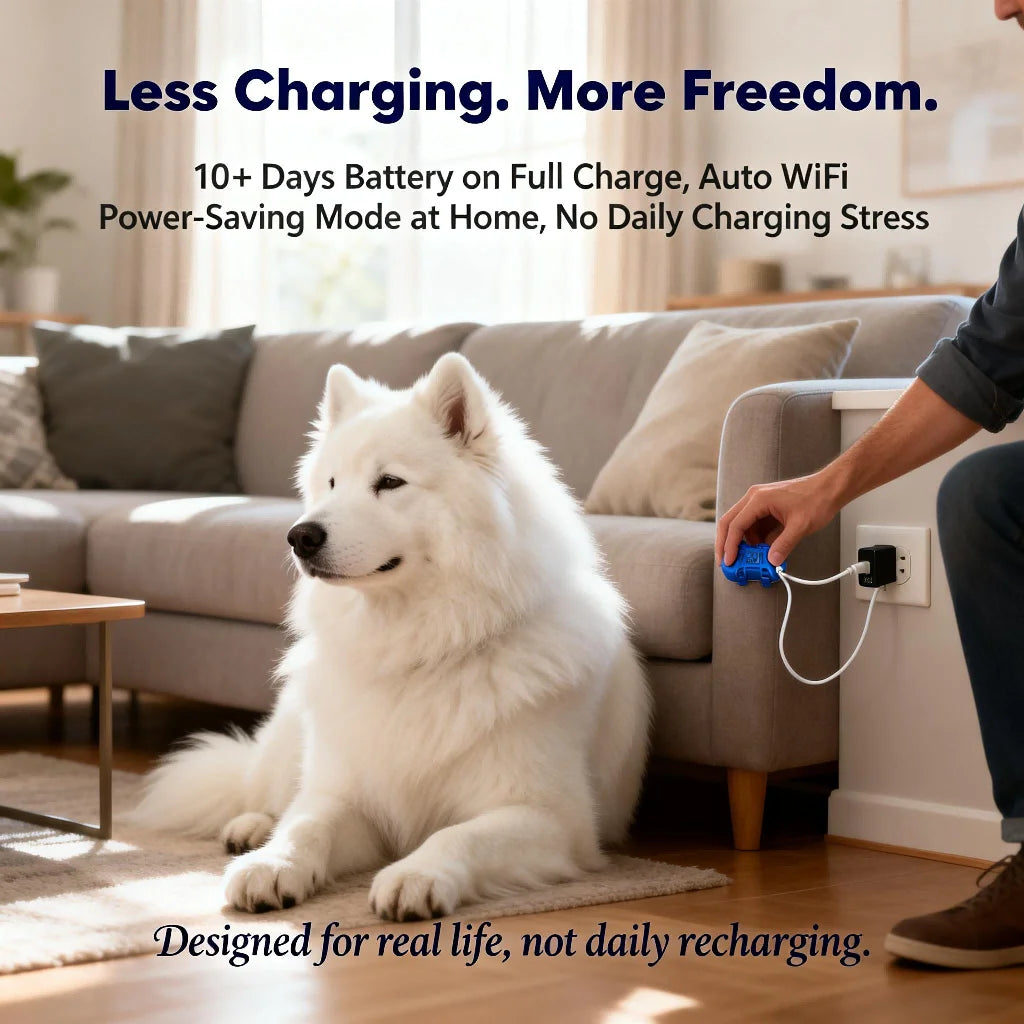 WANWAYTECH GPS Pet Tracker for Dogs Cats Real Time Tracking