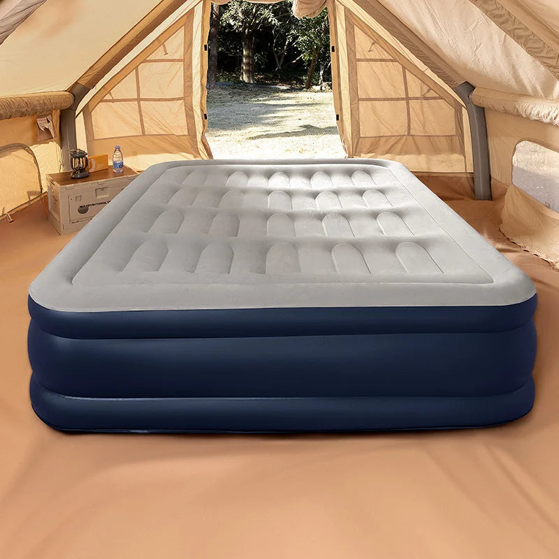 PVC Automatic Inflatable Mattress With Built-In Pump For Camping