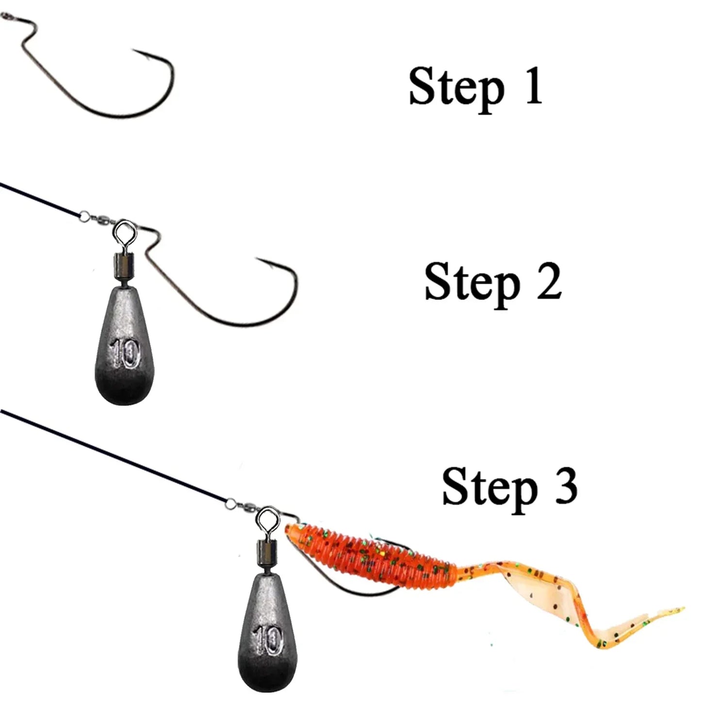 10pcs/lot Fishing Weight Sinker 3.5g 5g 7g 10g 14g 20g Water Drop Weights Fishing Tackle Accessories