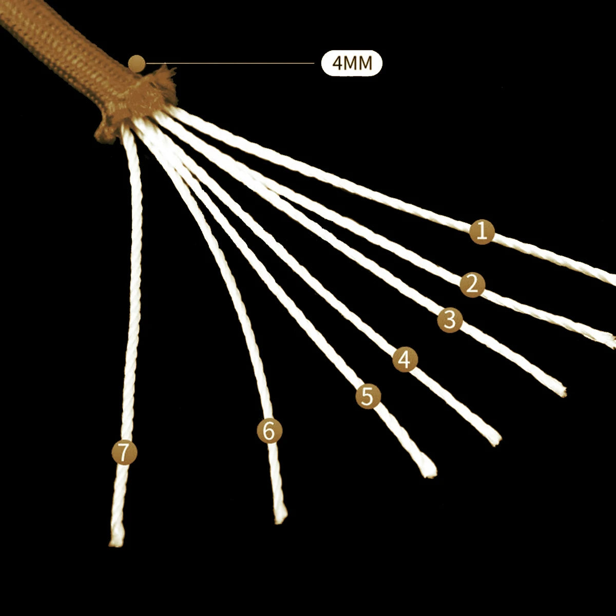 550 Paracord Rope Parachute Cord 7 Core for Camping Survival