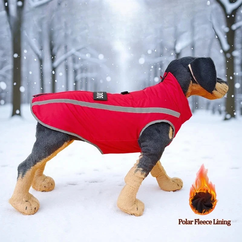 Warm Fleece Waterproof Winter Coat For Dogs