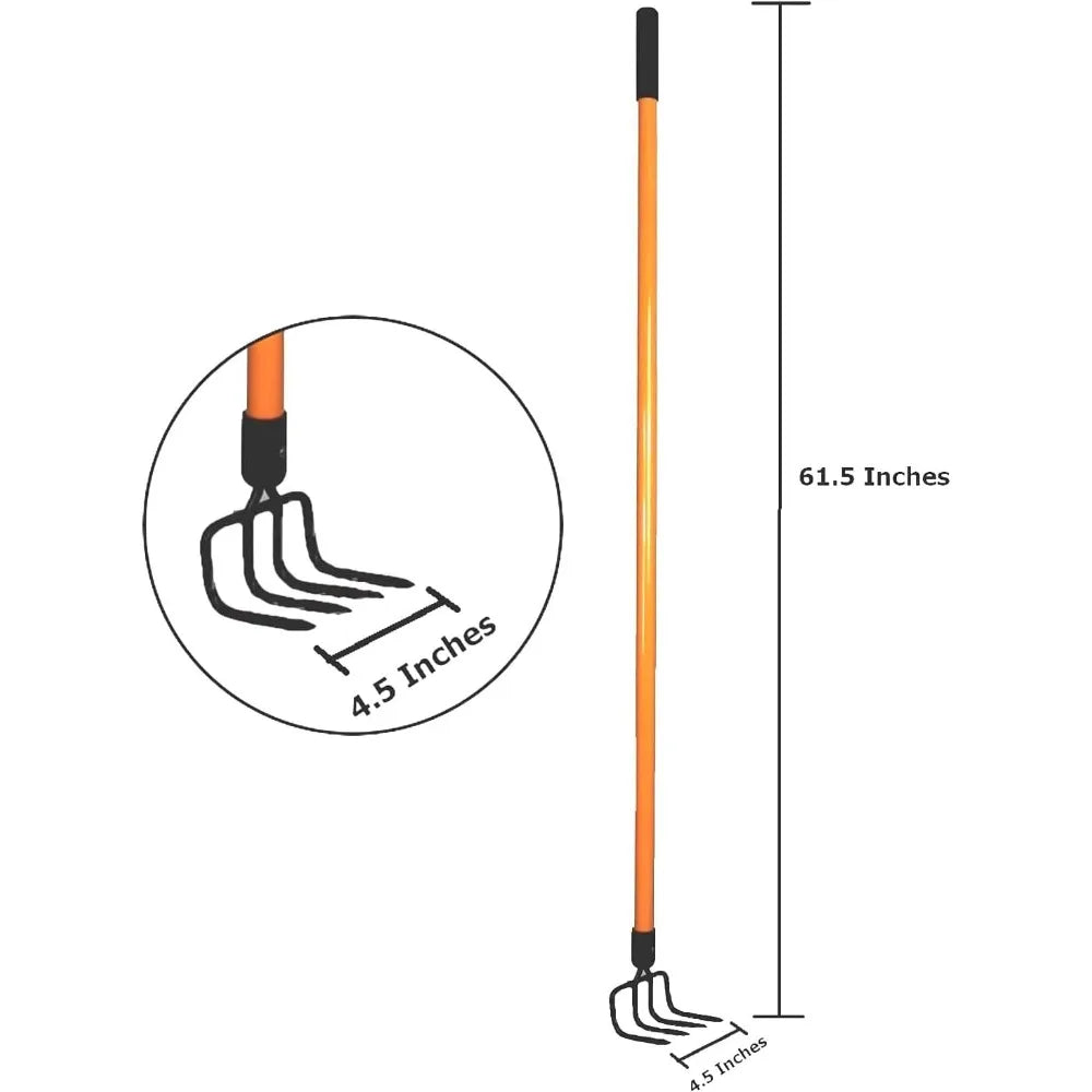 Garden Cultivator Tiller Set With Heavy Duty Blade For Digging