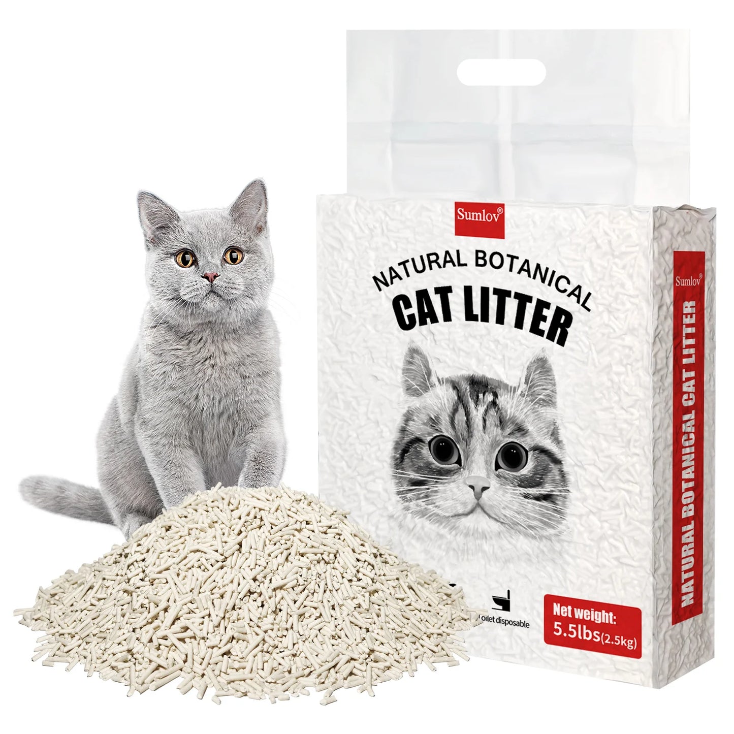 Tofu Cat Litter Natural Botanical Dust Free Flushable Odor Control
