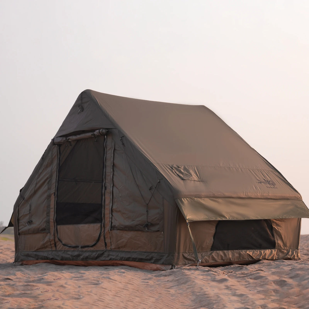 Pakicetus Inflatable Family Camping Tent With Stove Plug