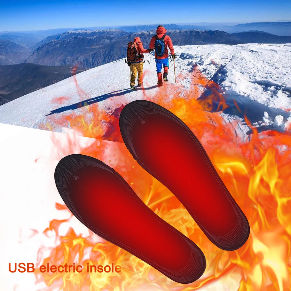 VAKIND Heated USB Rechargeable Cuttable Washable Insoles for Winter
