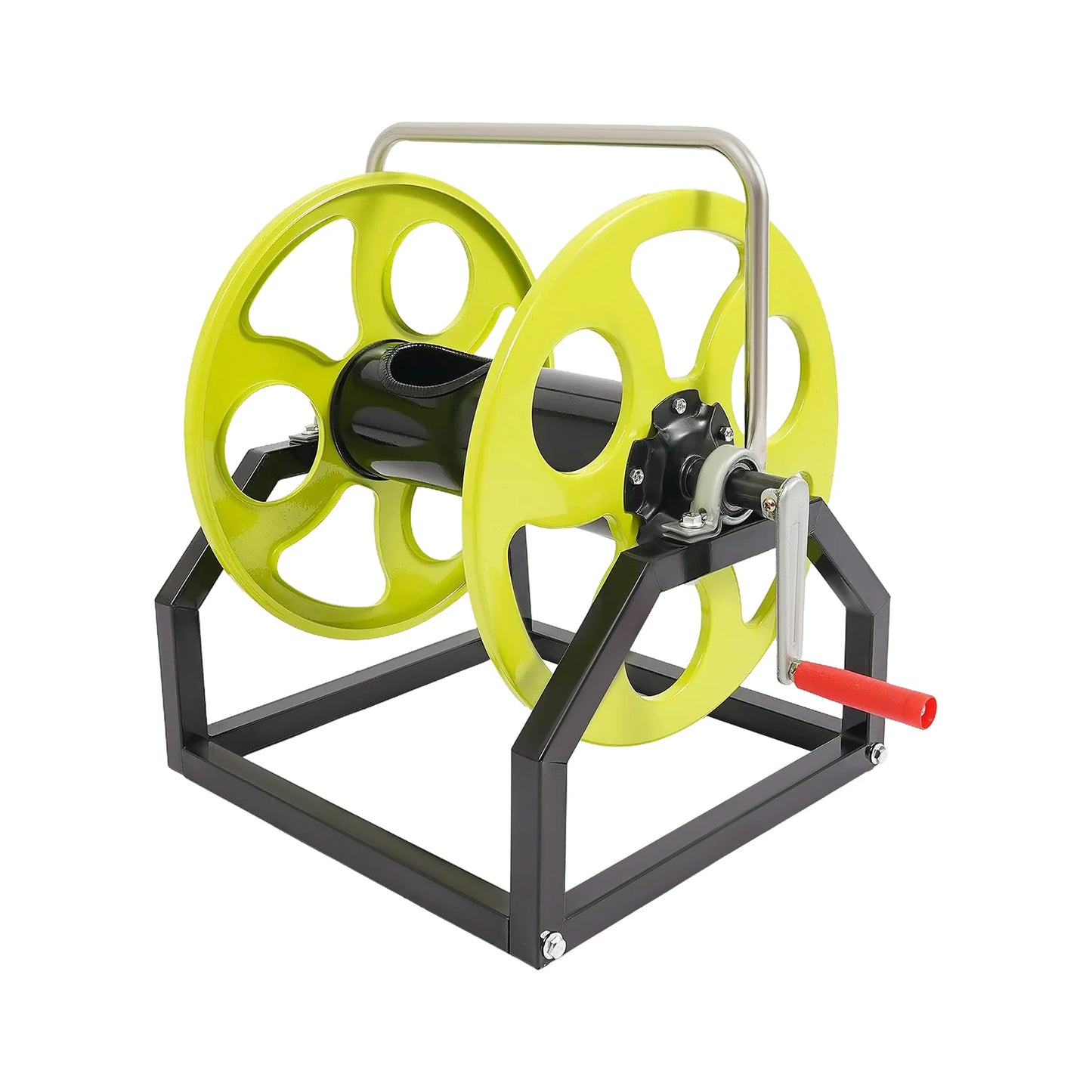 Garden Hose Reel With Crank Handle Holds 328 Feet Hose