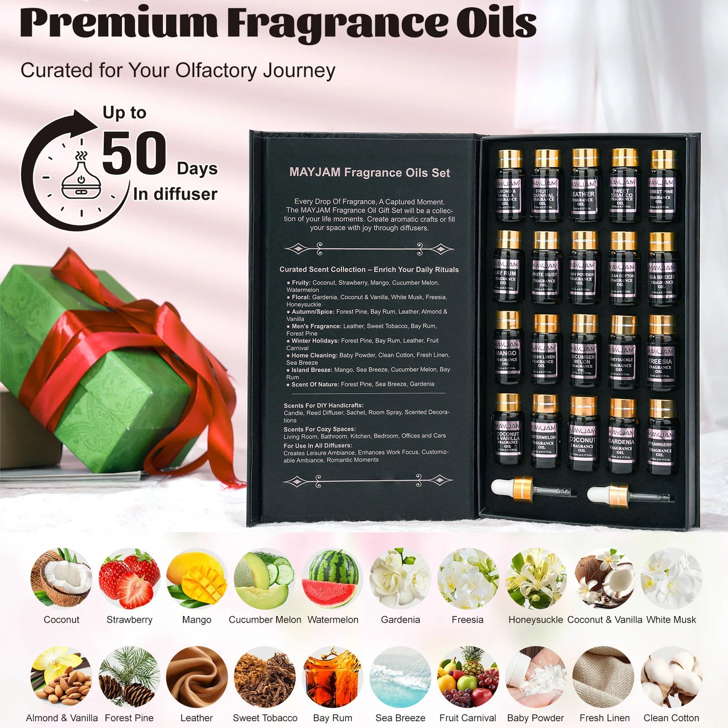 Mayjam Fragrance Oils Kit For Humidifier Diffuser Candle Making
