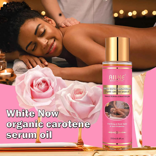 AILKE Organic Carotene Serum Body Oil Brightening And Moisturizing For Women With Vitamin E Rose Oil 250ml