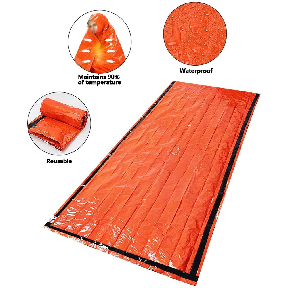 Shunmaii Survival Thermal Sleeping Bag Bivy Sack for Camping