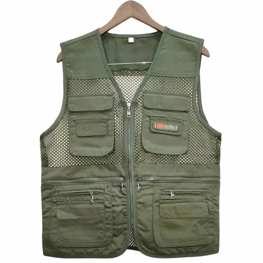 Breathable Mesh Vest With Pockets For Outdoor Enthusiasts