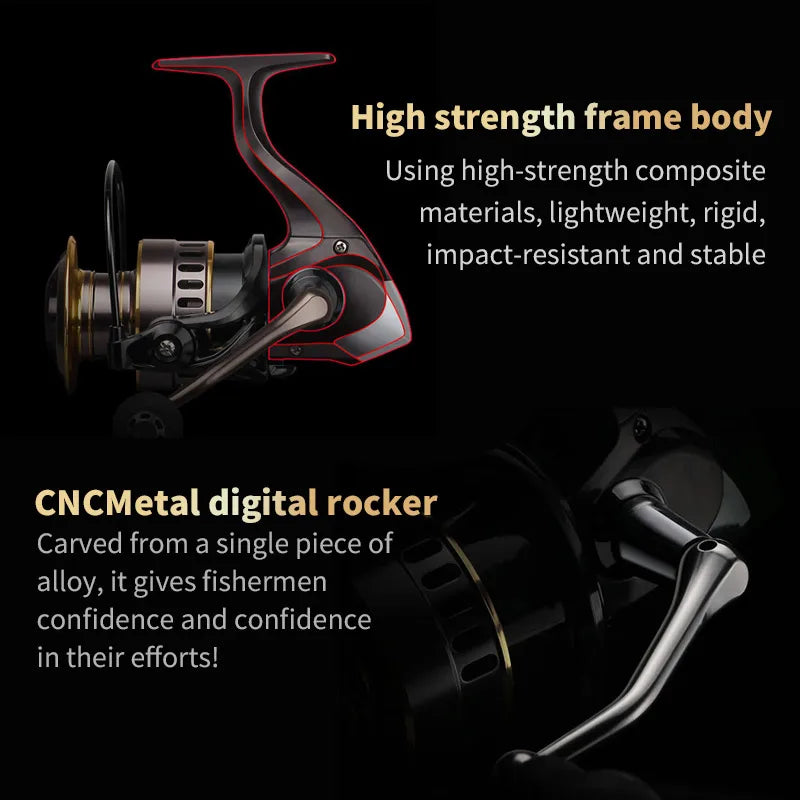 Aluminum Alloy Spinning Reel for Freshwater And Saltwater Fishing