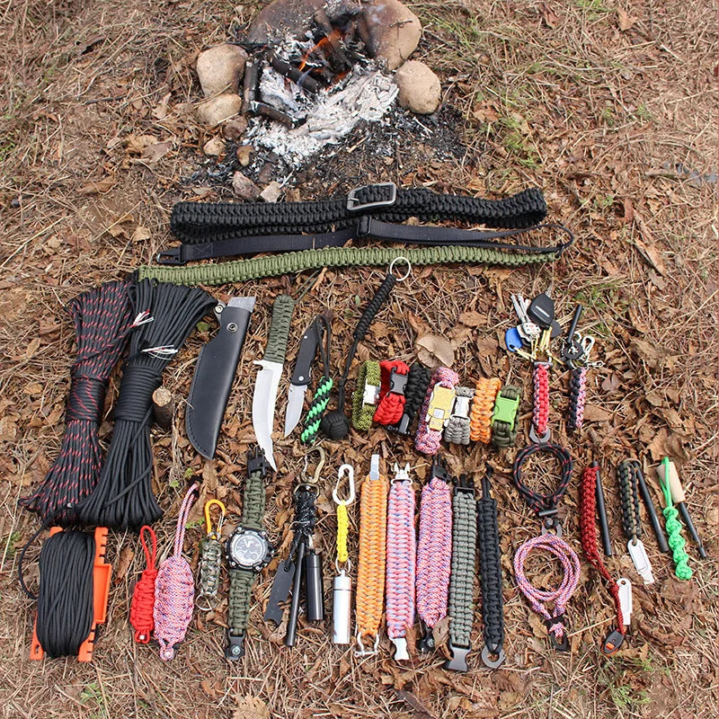 Noble Eagle 10 Strand Paracord 650 Survival Cord 4mm 100ft With Fishing Line Copper Wire For Campers And Outdoorsmen