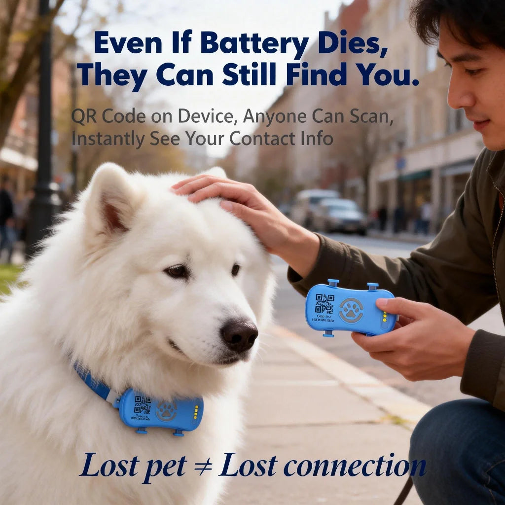WANWAYTECH GPS Pet Tracker for Dogs Cats Real Time Tracking