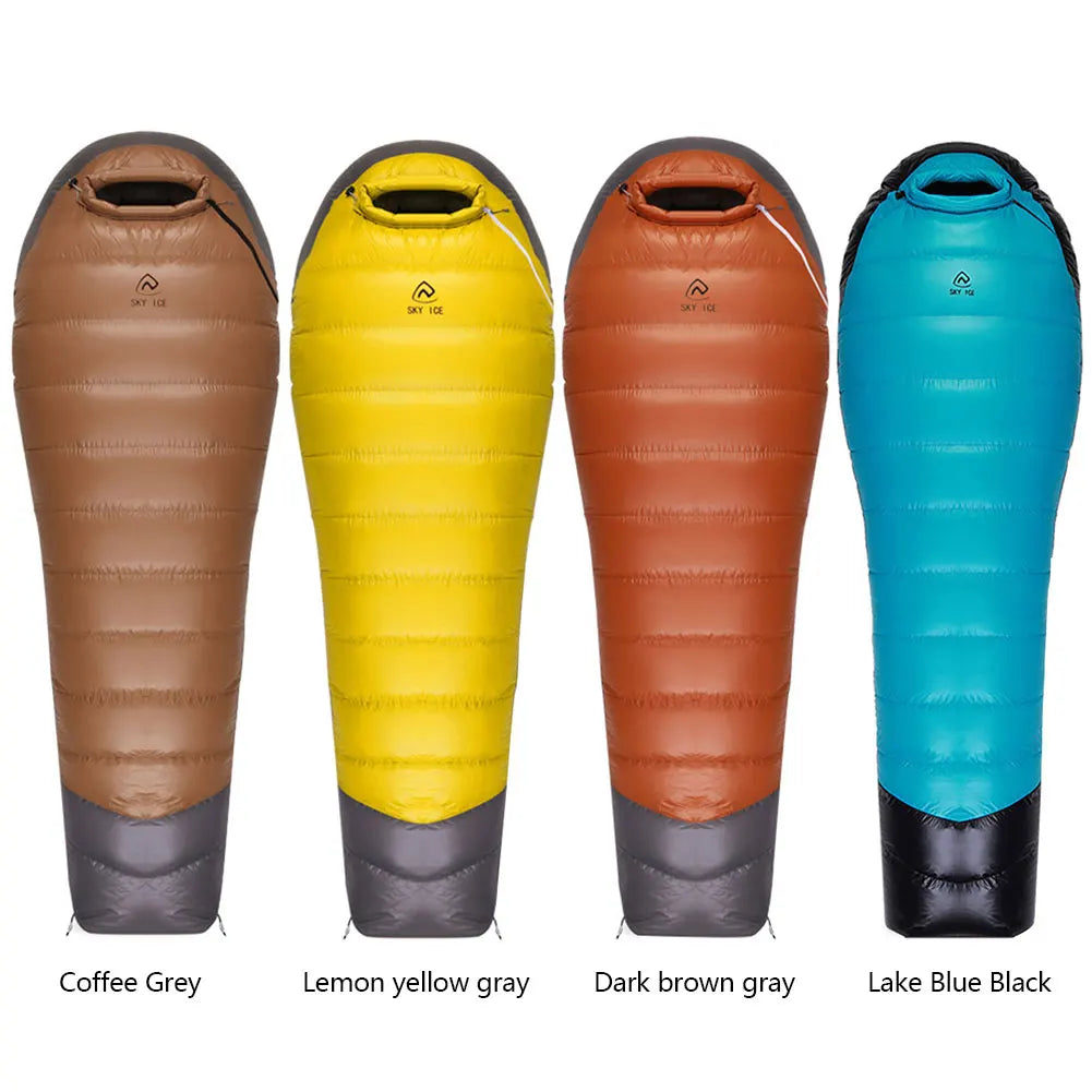 JOCESTYLE Goose Down Hiking Sleeping Bag Ultralight Thermal Waterproof