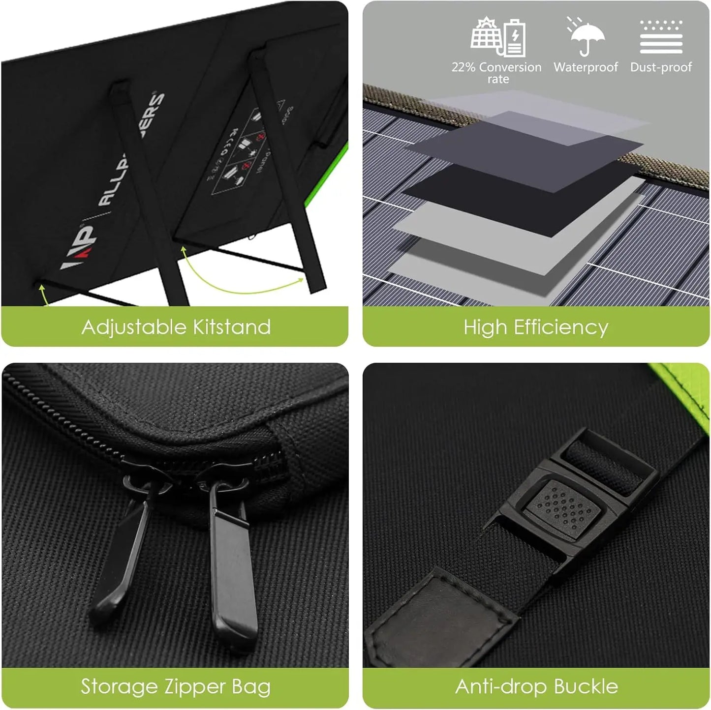 Allpowers Foldable Solar Panel Compatible With Power Stations
