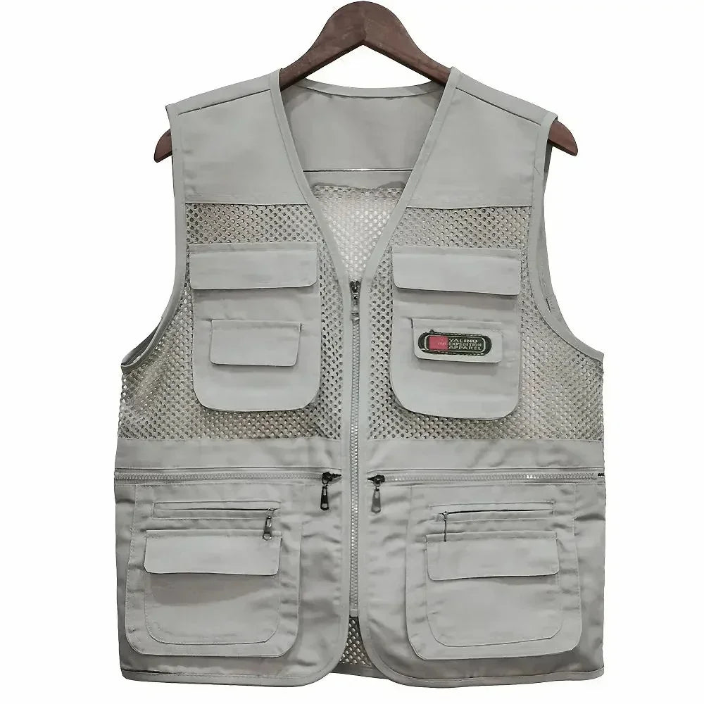 Breathable Mesh Vest With Pockets For Outdoor Enthusiasts