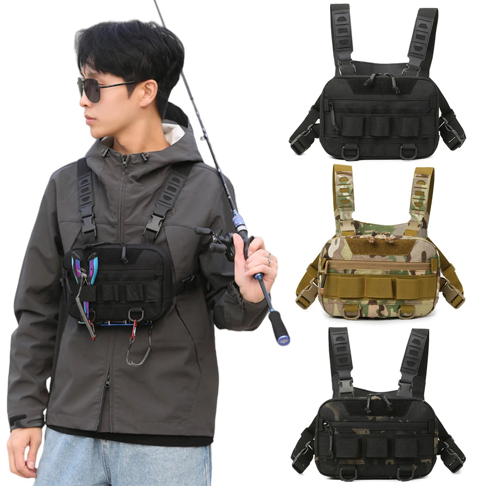 JOCESTYLE Fishing Chest Bag Tackle Organizer Utility Pack