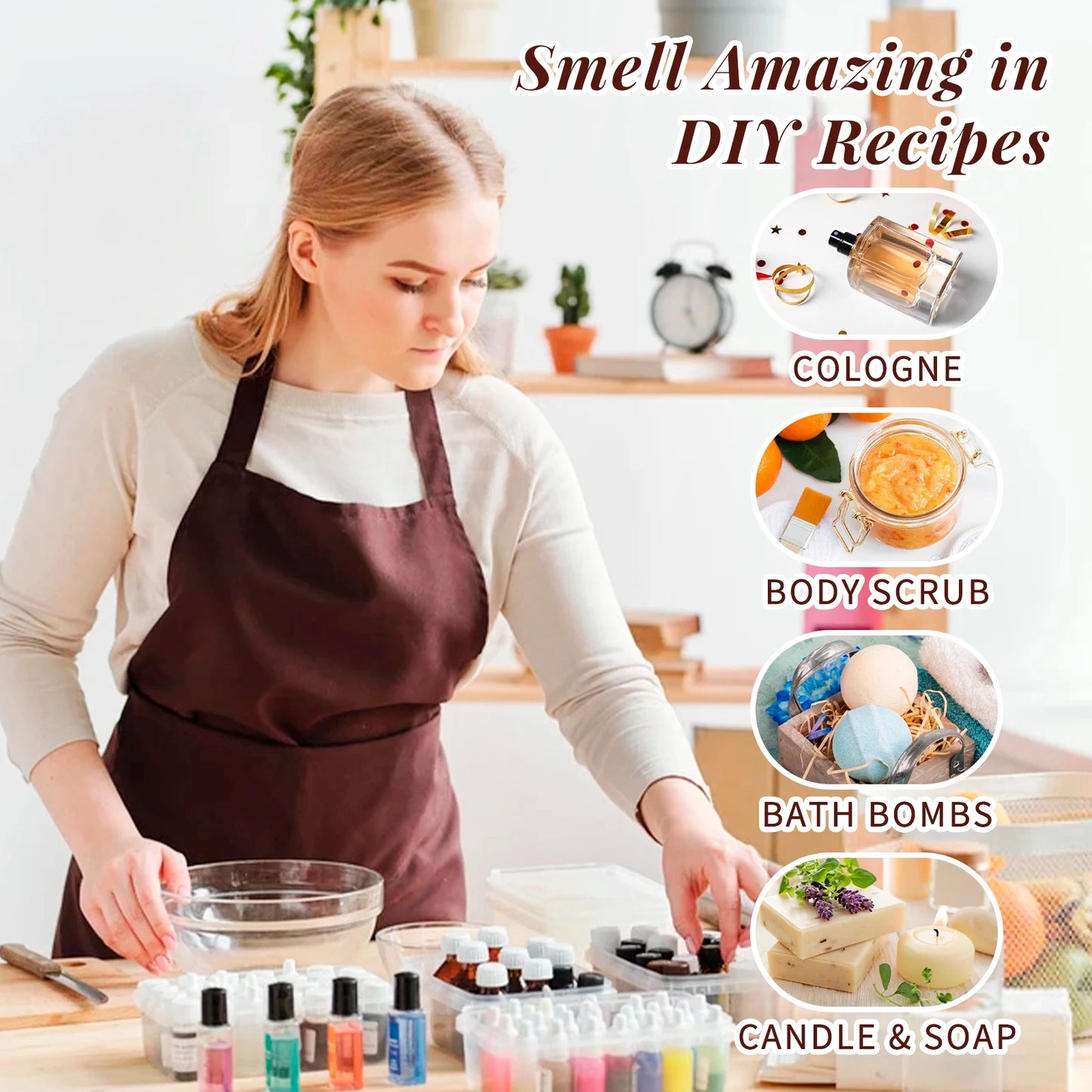 Fragrance Oils Set Nature Theme By HIQILI Top 6 Gift For Aromatherapy Diffuser Humidifier Candles Car Home Hotel Travel