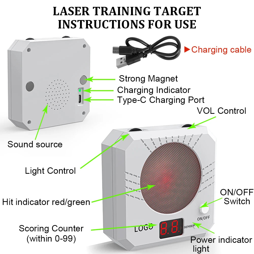 Laser Target Toy With Infrared Scoring And Sound For Beginners