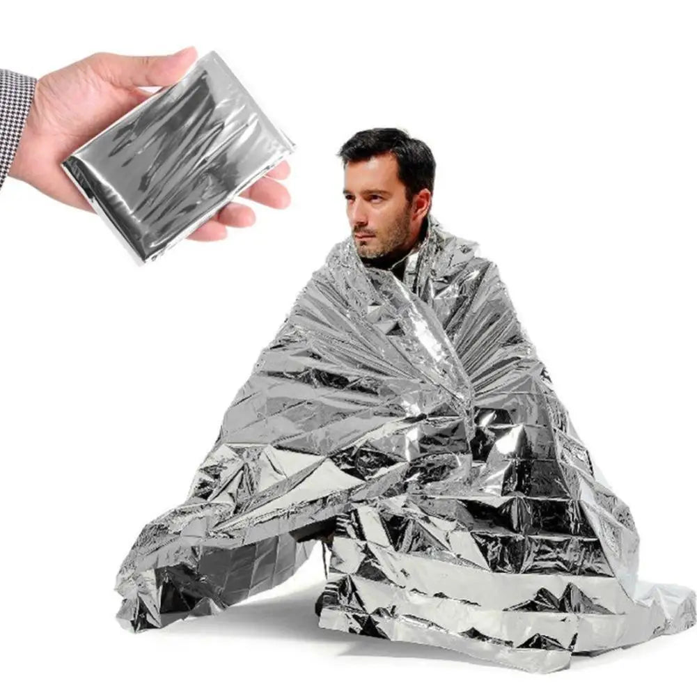 APWIKOGER Emergency Thermal Mylar Blanket For Outdoor Survival
