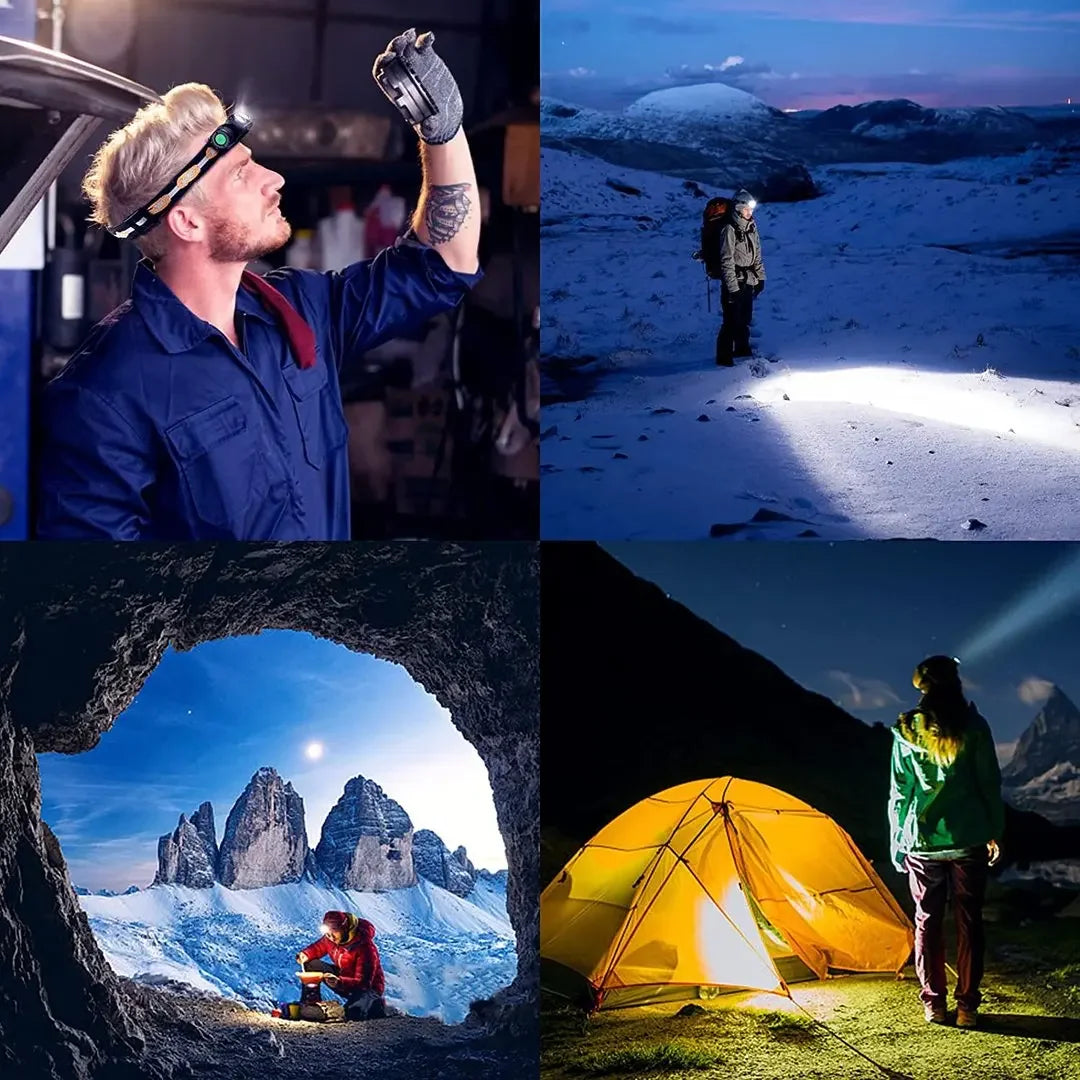 H25L USB Rechargeable 1000 Lumens LED Headlamp For Camping