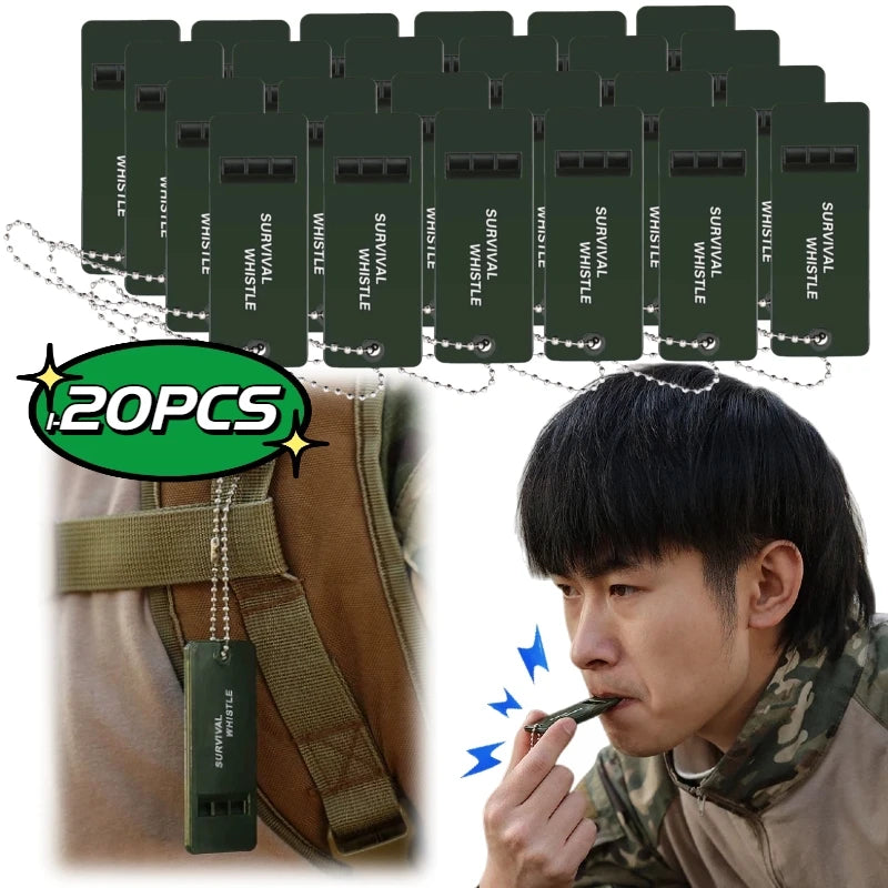 Alloet Three Frequency Survival Whistle For Outdoor Camping Hiking