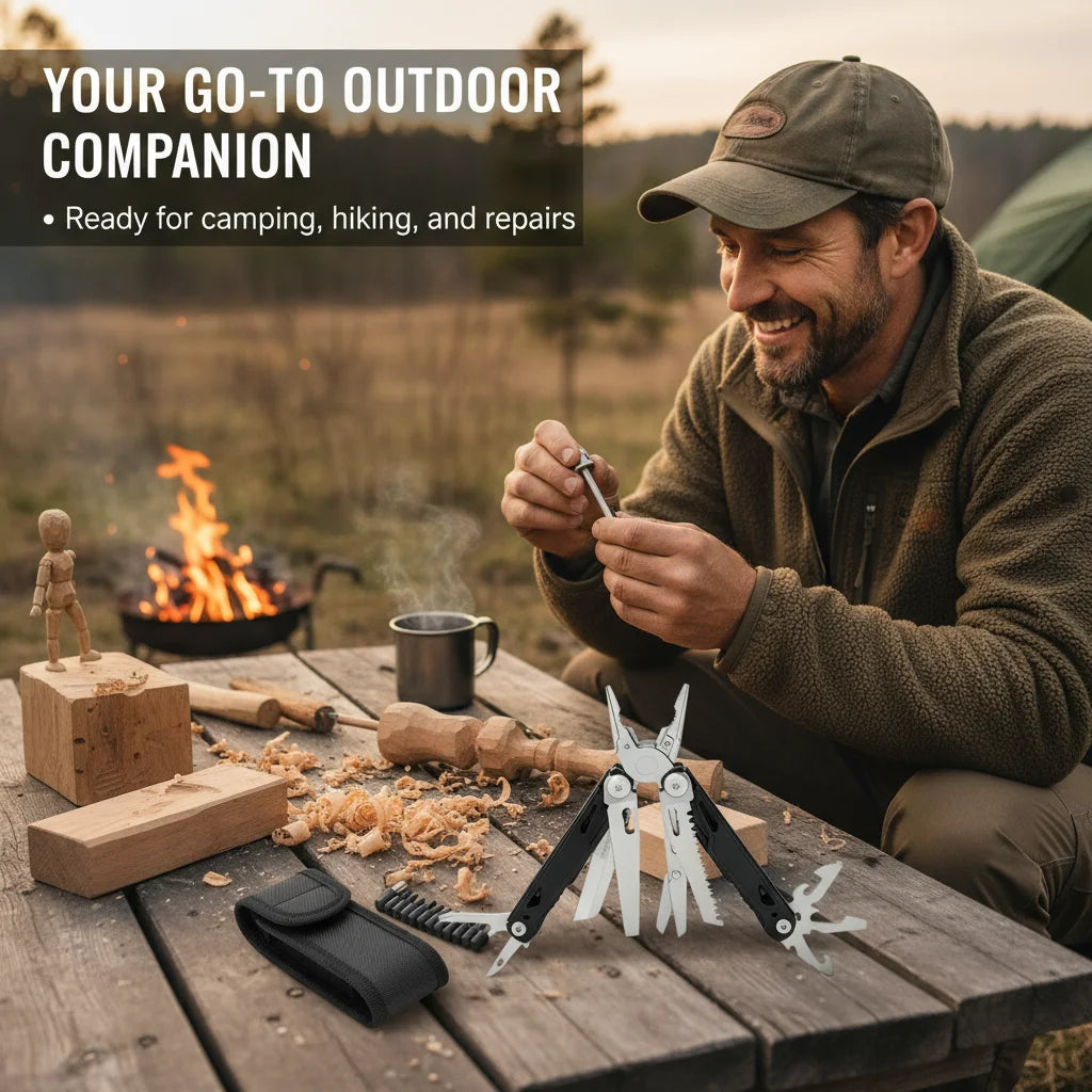 27 in 1 Multitool Pliers Stainless Survival Tool With Screwdriver