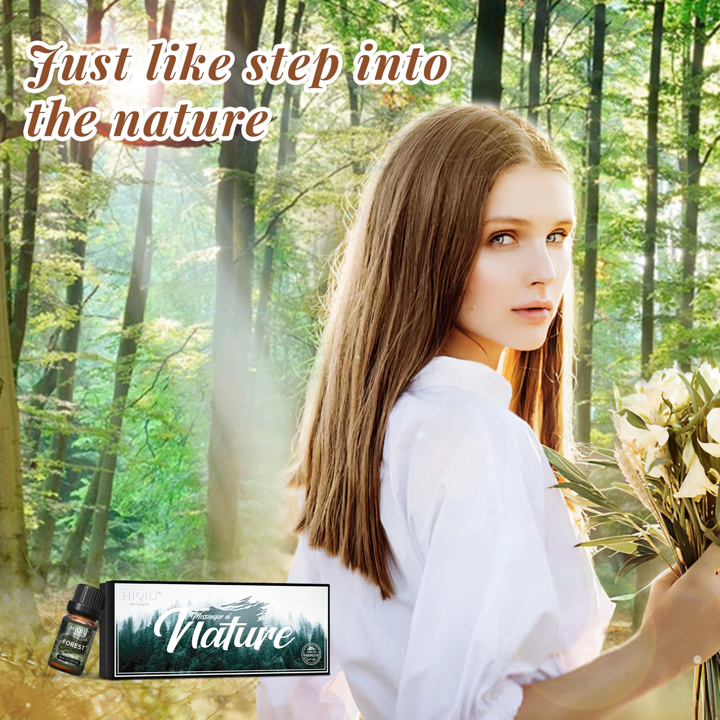 Fragrance Oils Set Nature Theme By HIQILI Top 6 Gift For Aromatherapy Diffuser Humidifier Candles Car Home Hotel Travel