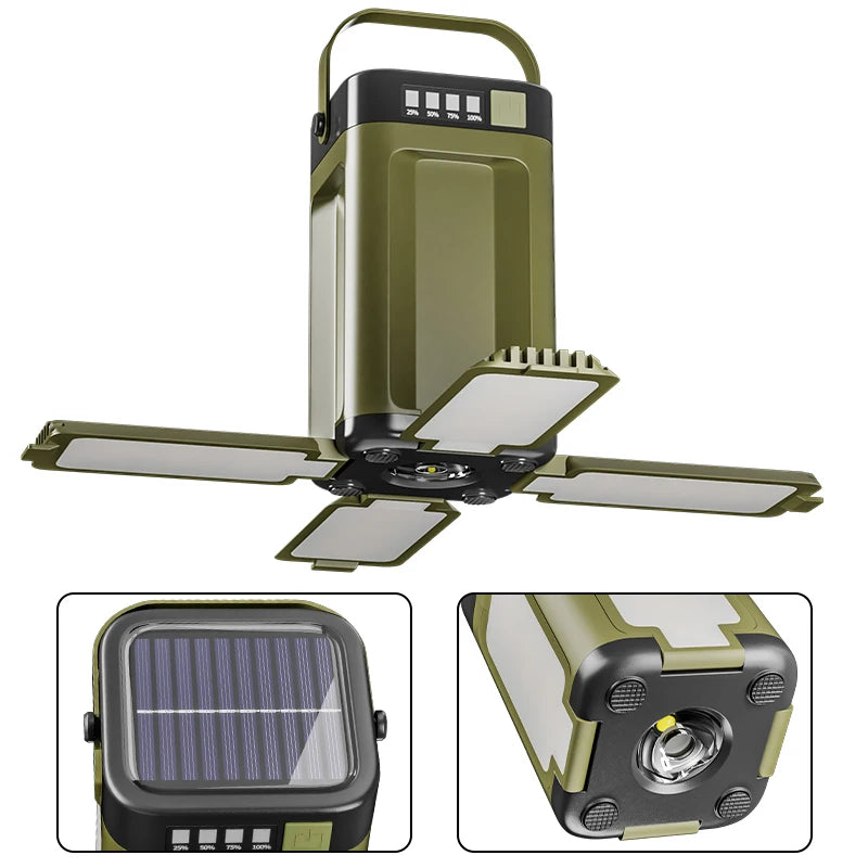 Shunmaii Solar Outdoor Camping Light USB Power Bank Rechargeable