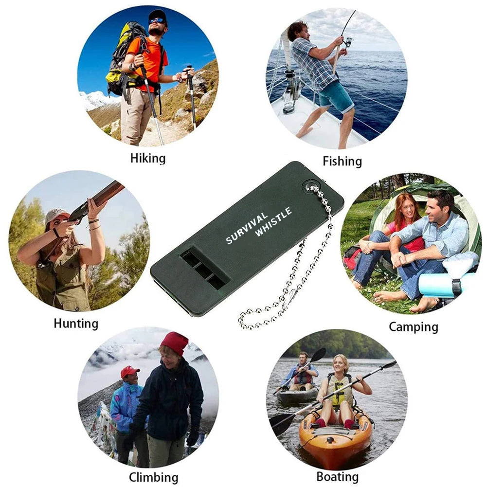 Alloet Three Frequency Survival Whistle For Outdoor Camping Hiking