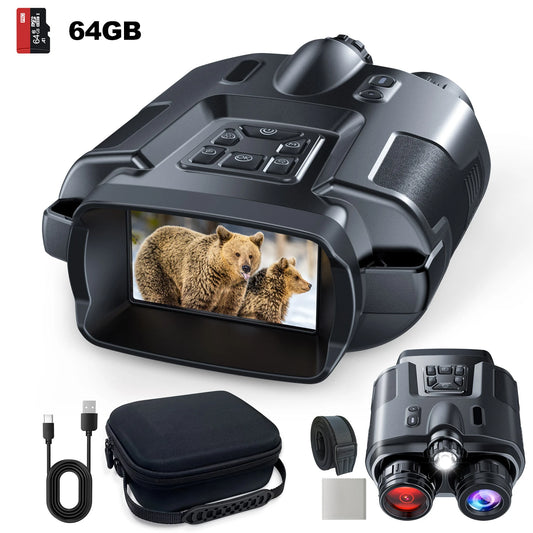 USB Rechargeable 4K Night Vision Binoculars With 8X Digital Zoom 600m Range 3 Inch Screen Z095 For Outdoor Enthusiasts