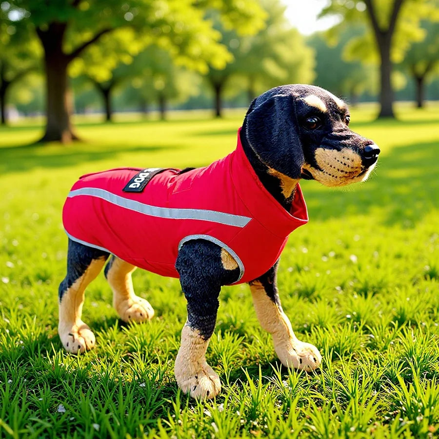 Warm Fleece Waterproof Winter Coat For Dogs