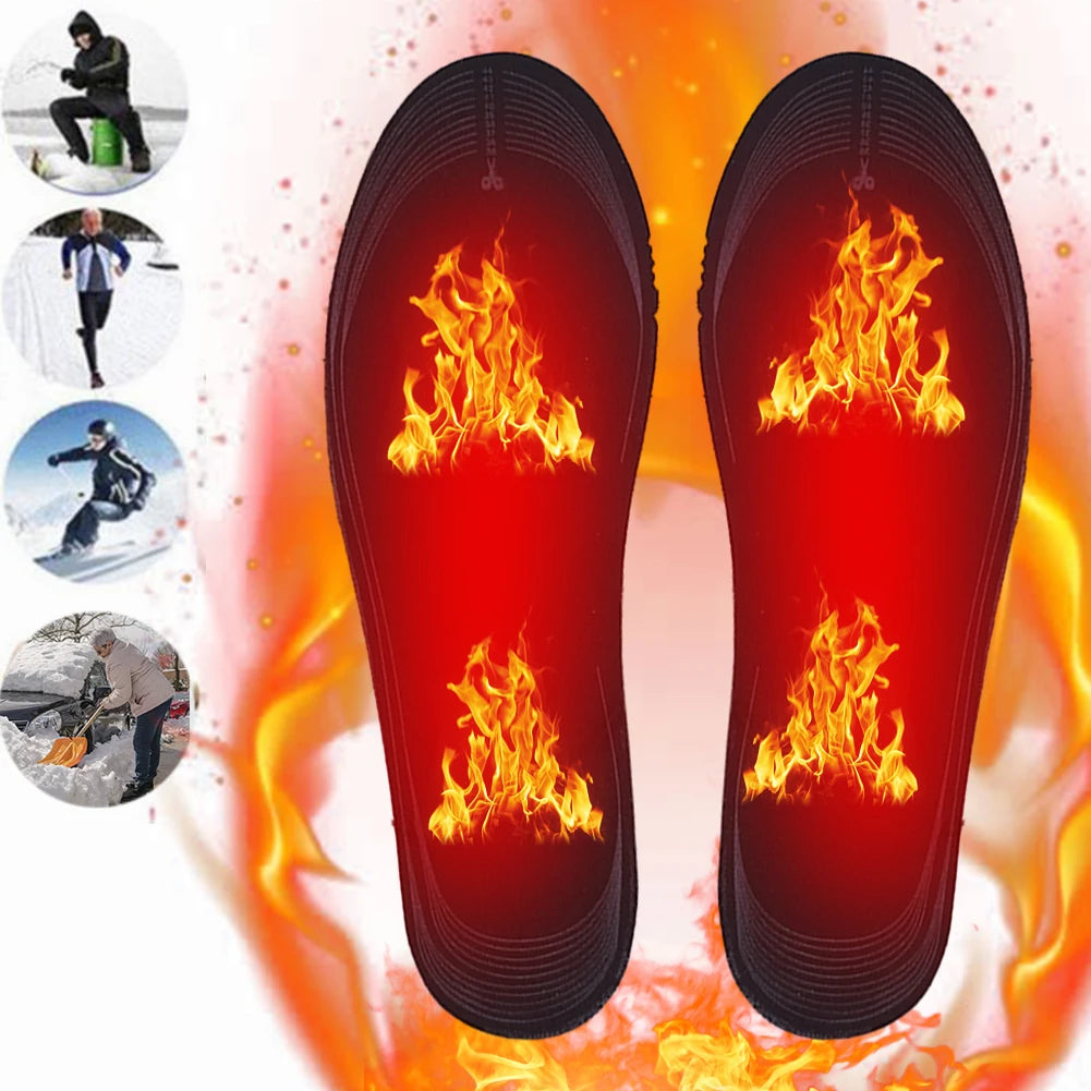 VAKIND Heated USB Rechargeable Cuttable Washable Insoles for Winter
