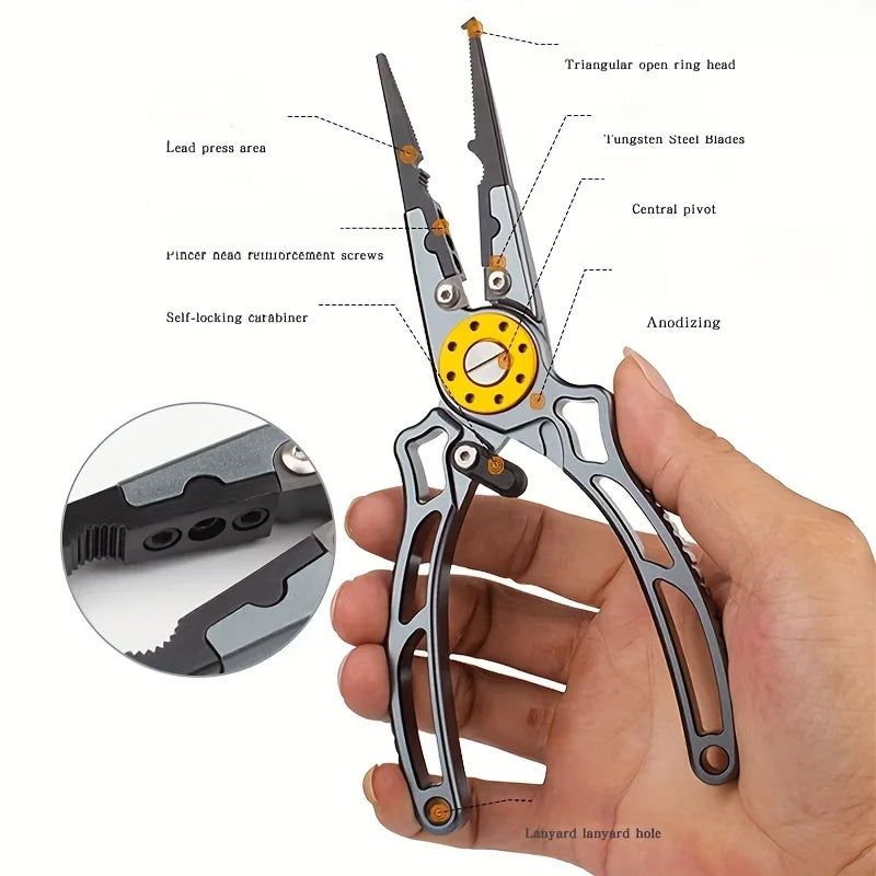 Aviation Aluminum Wire Pliers Multi Functional Fishing Pliers